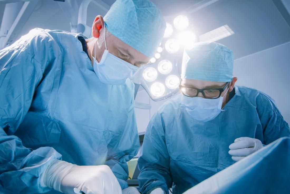 Surgeons in an operating room